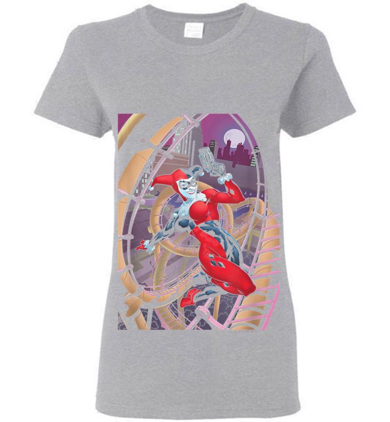 Inktee Store - Harley Quinn Harley First Womens T-Shirt Image