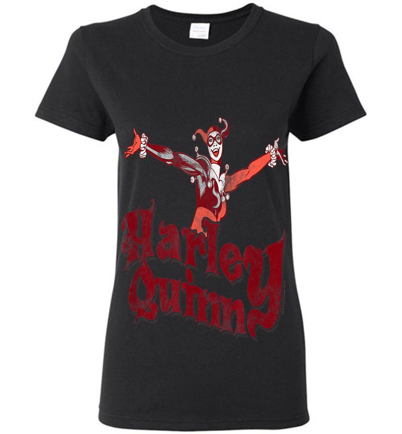 Harley Quinn Harley Hop Vintage Womens T-Shirt