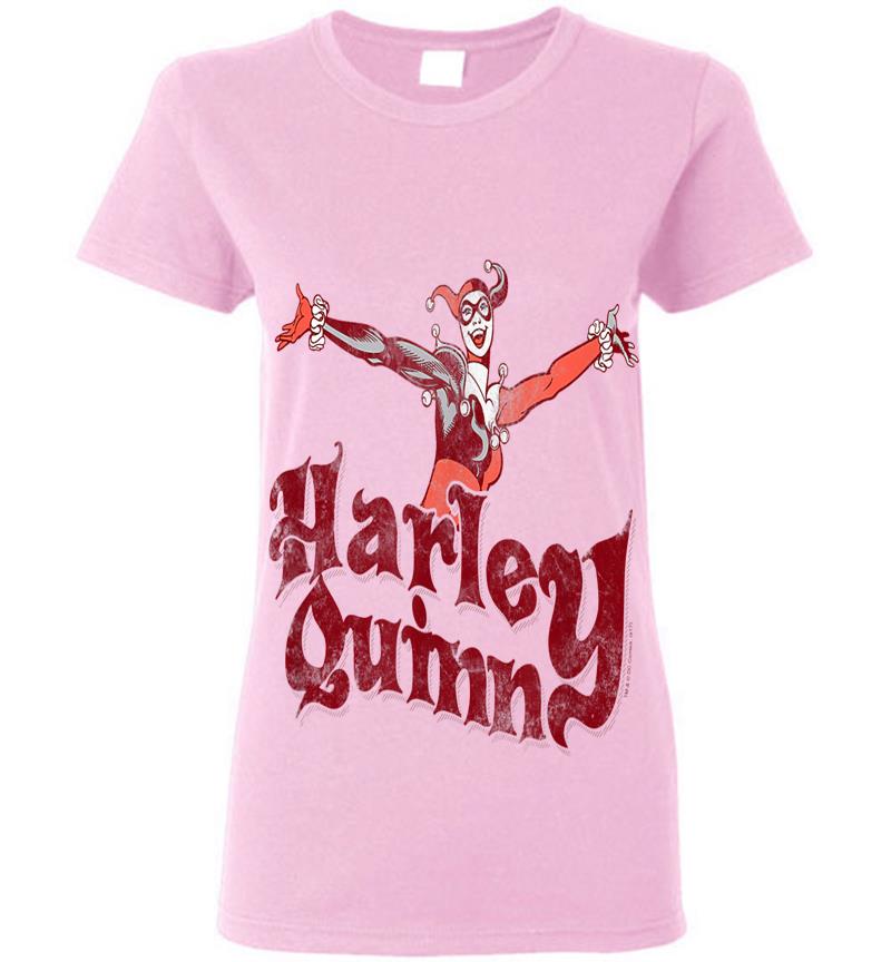 Inktee Store - Harley Quinn Harley Hop Vintage Womens T-Shirt Image