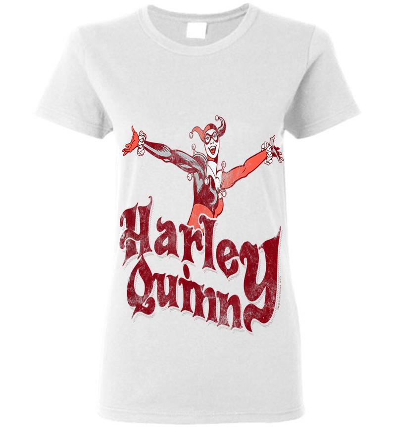 Inktee Store - Harley Quinn Harley Hop Vintage Womens T-Shirt Image
