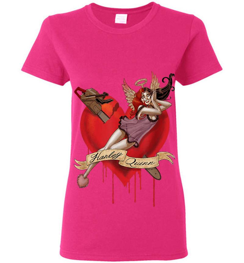 Inktee Store - Harley Quinn Perfect Angel Womens T-Shirt Image