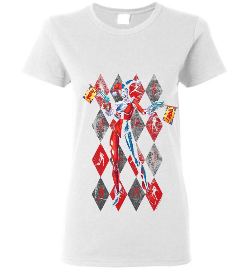 Inktee Store - Harley Quinn Pow Pow Womens T-Shirt Image