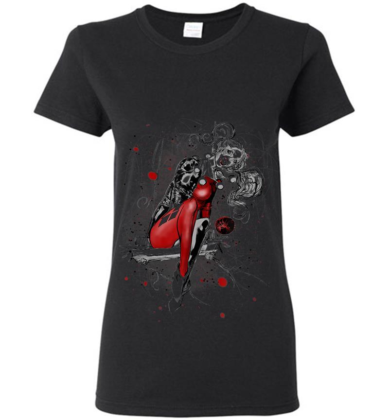 Harley Quinn Sketch Womens T-Shirt