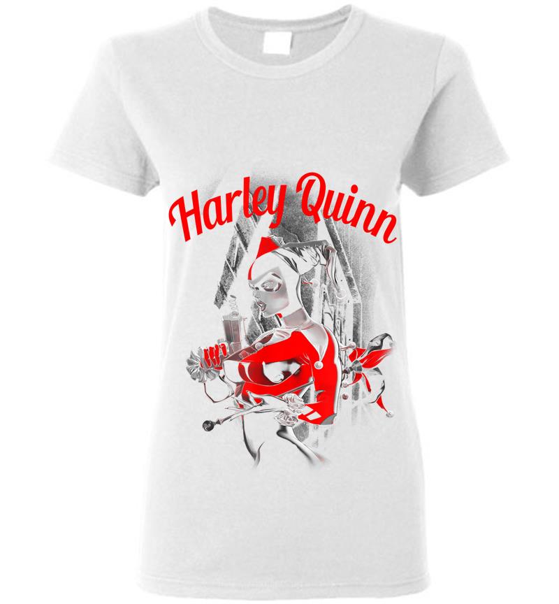 Inktee Store - Harley Quinn Spring Gun Womens T-Shirt Image