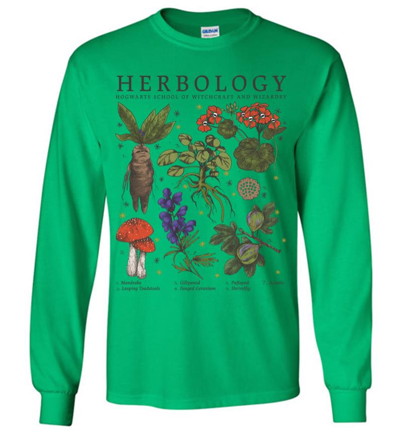 Inktee Store - Harry Potter Herbology Plants Long Sleeve T-Shirt Image