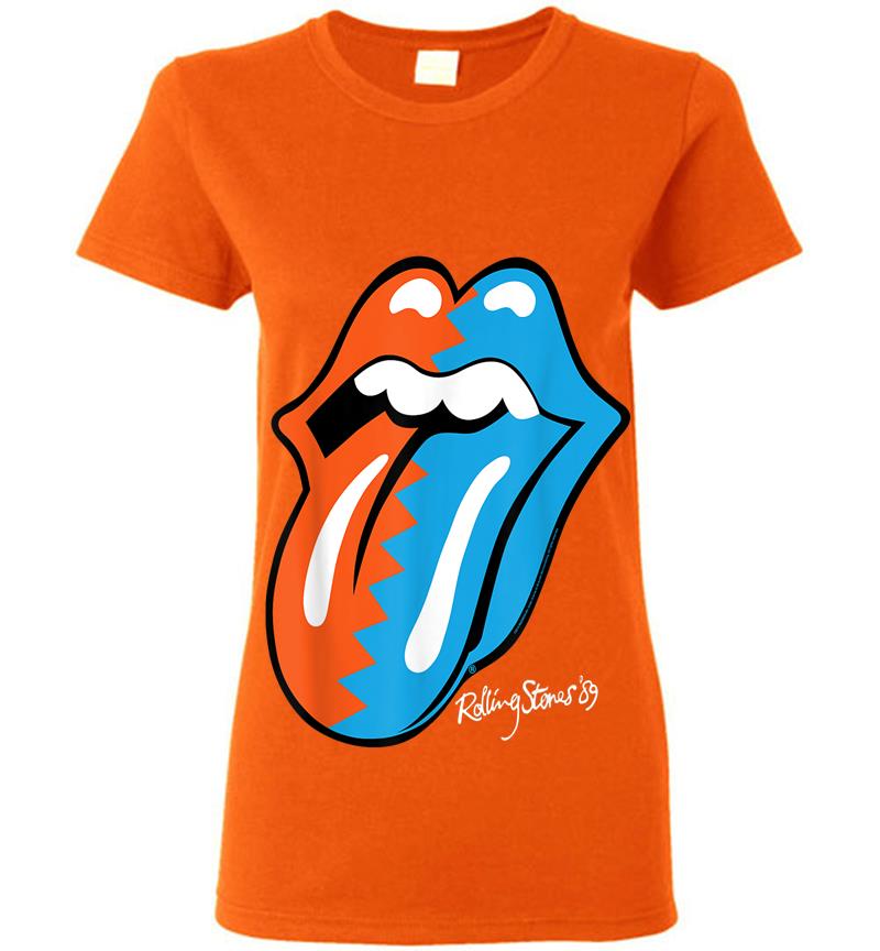 Inktee Store - Herren The Rolling Stones Zig Zag 89 Tongue Womens T-Shirt Image