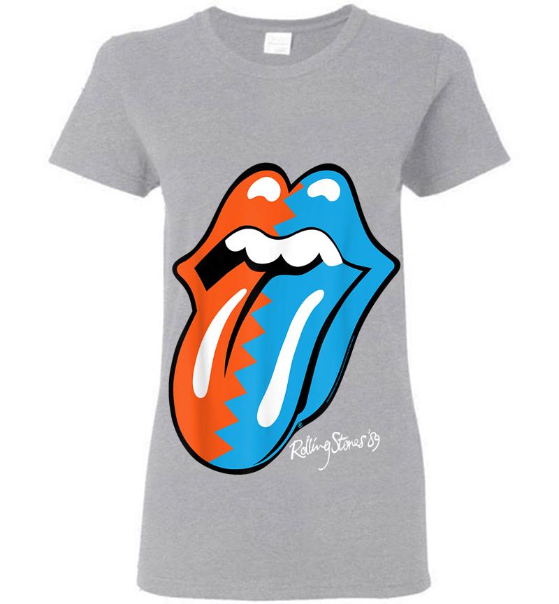 Inktee Store - Herren The Rolling Stones Zig Zag 89 Tongue Womens T-Shirt Image