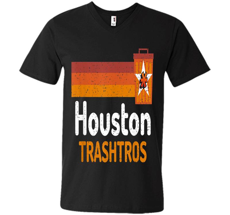 Houston Trashtros Asterisks Cheated In 2017 Funny Baseball V-neck T ...