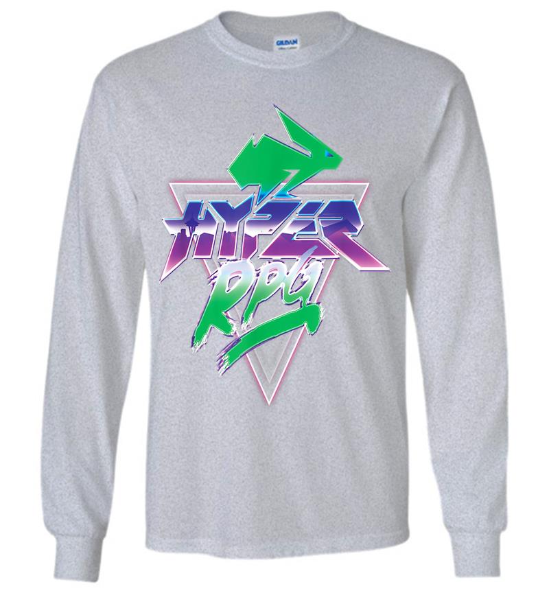 Inktee Store - Hyper Rpg Official Logo Relaxed Long Sleeve T-Shirt Image