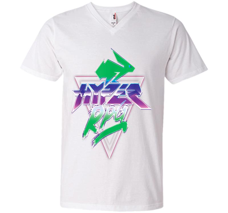 Inktee Store - Hyper Rpg Official Logo Relaxed V-Neck T-Shirt Image