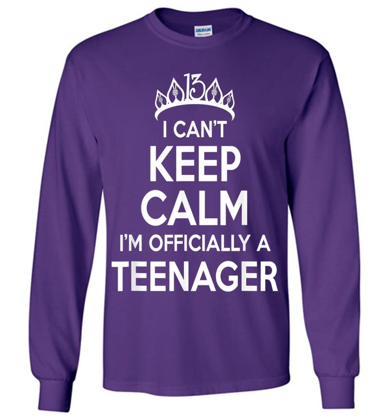Inktee Store - I Can'T Keep Calm I'M An Official Nager 13Th Birthday Long Sleeve T-Shirt Image