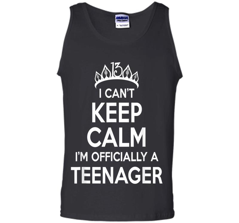 Inktee Store - I Can'T Keep Calm I'M An Official Nager 13Th Birthday Mens Tank Top Image
