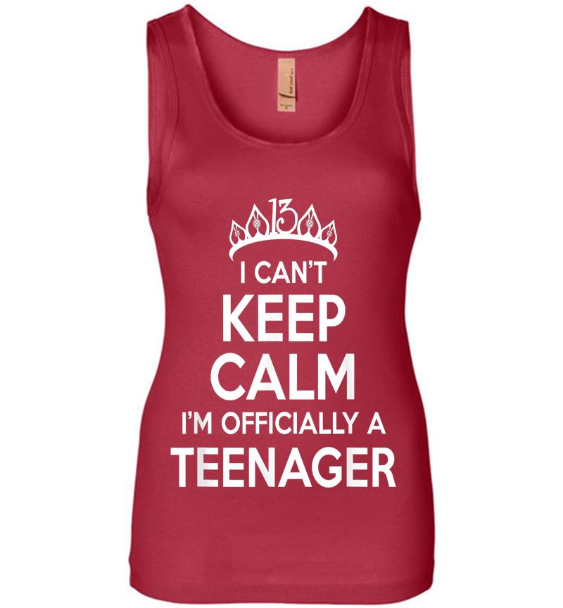 Inktee Store - I Can'T Keep Calm I'M An Official Nager 13Th Birthday Womens Jersey Tank Top Image