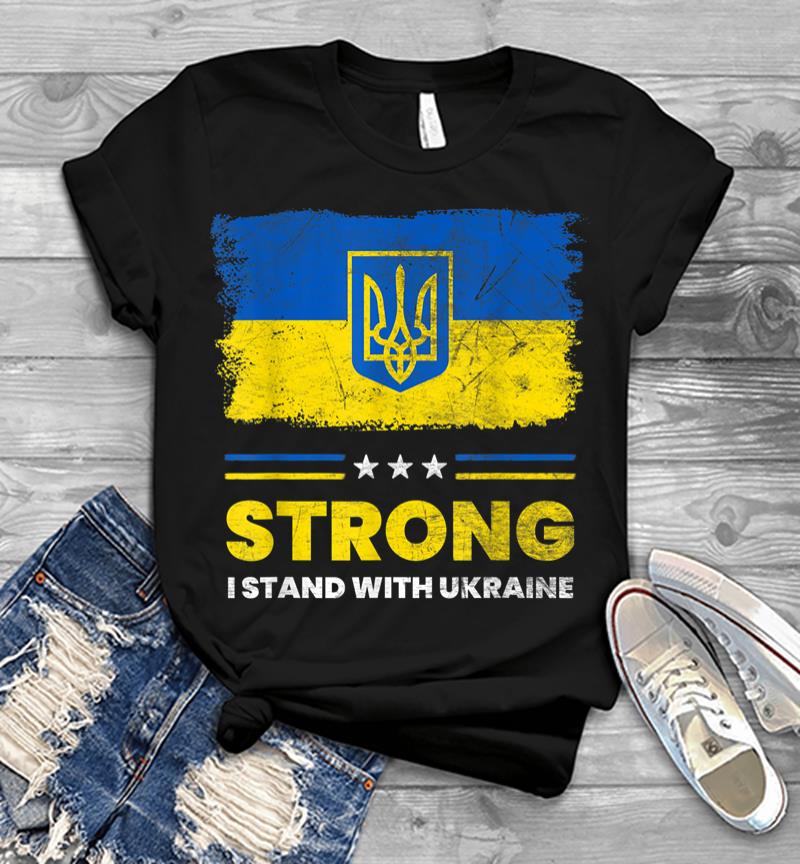 I Stand With Ukraine Flag Ukrainian Flag Ukraine Men T-shirt