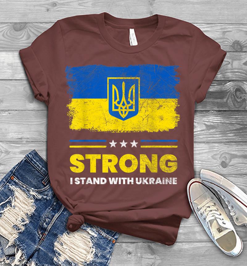 Inktee Store - I Stand With Ukraine Flag Ukrainian Flag Ukraine Men T-Shirt Image