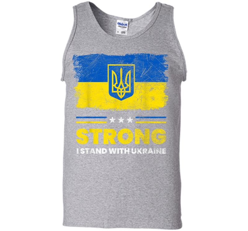Inktee Store - I Stand With Ukraine Flag Ukrainian Flag Ukraine Men Tank Top Image