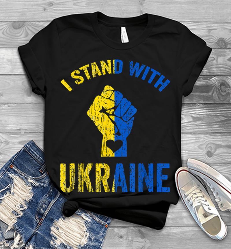 I Stand With Ukraine Ukraine Flag Ukrainian Love Men T-shirt