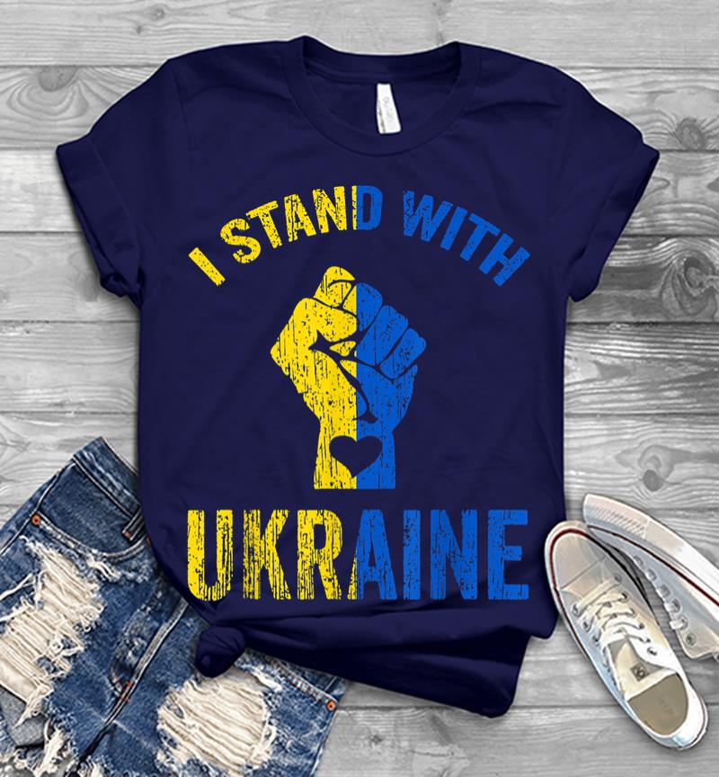 Inktee Store - I Stand With Ukraine Ukraine Flag Ukrainian Love Men T-Shirt Image