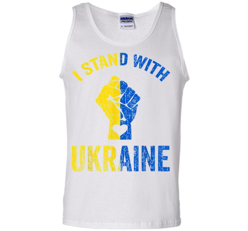 Inktee Store - I Stand With Ukraine Ukraine Flag Ukrainian Love Men Tank Top Image