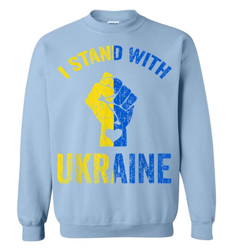Inktee Store - I Stand With Ukraine Ukraine Flag Ukrainian Love Sweatshirt Image