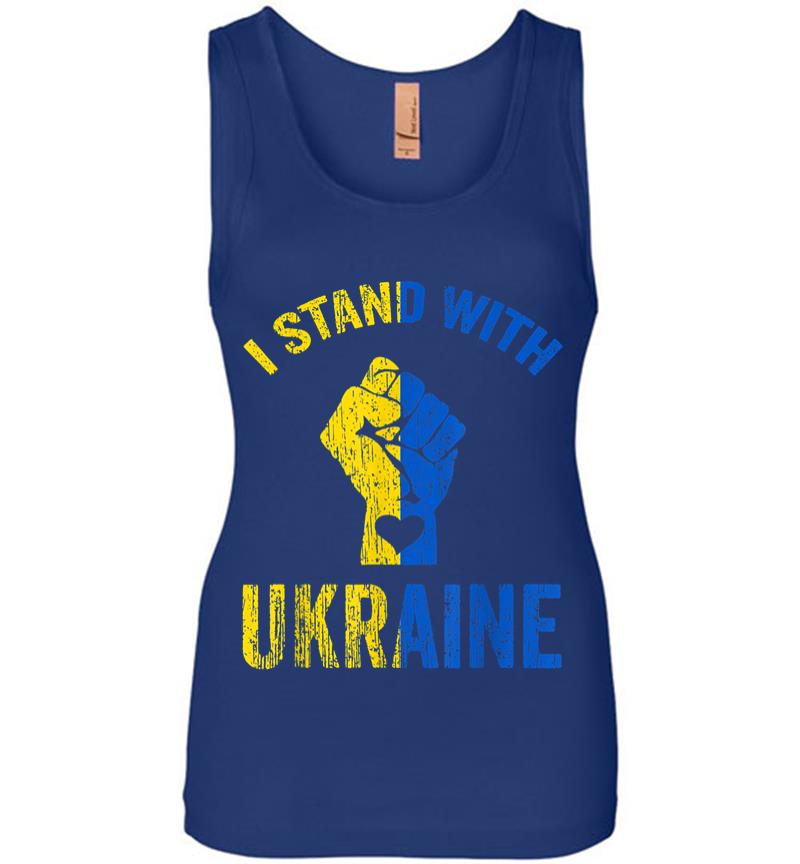 Inktee Store - I Stand With Ukraine Ukraine Flag Ukrainian Love Women Jersey Tank Top Image