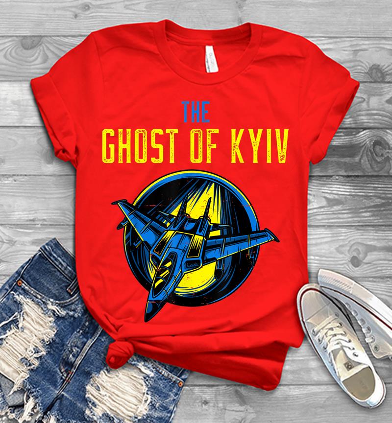 Inktee Store - I Support Ukraine Shirt Pray For Ukraine The Ghost Of Kyiv Men T-Shirt Image
