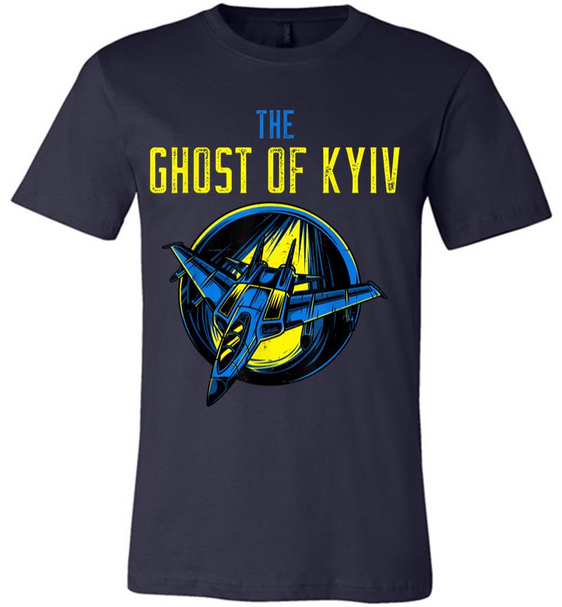 Inktee Store - I Support Ukraine Shirt Pray For Ukraine The Ghost Of Kyiv Premium T-Shirt Image