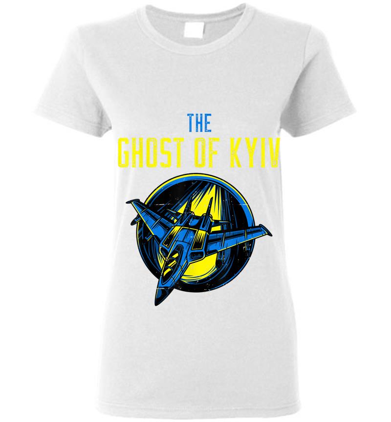 Inktee Store - I Support Ukraine Shirt Pray For Ukraine The Ghost Of Kyiv Women T-Shirt Image