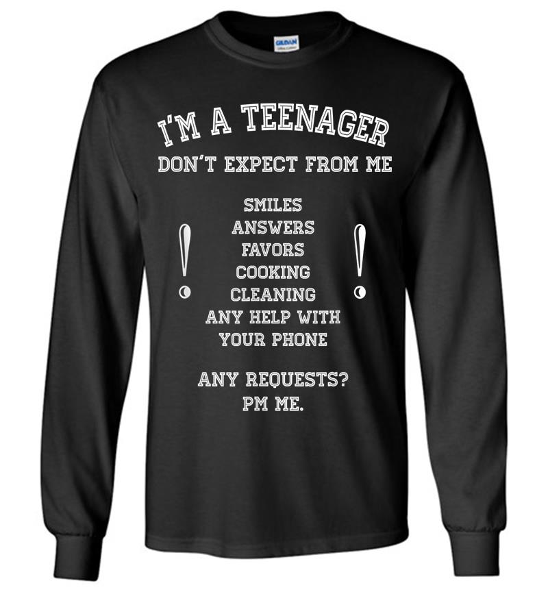I'm Official Nager Don't Expect 13th 14th Birthday Funny Long Sleeve T-shirt