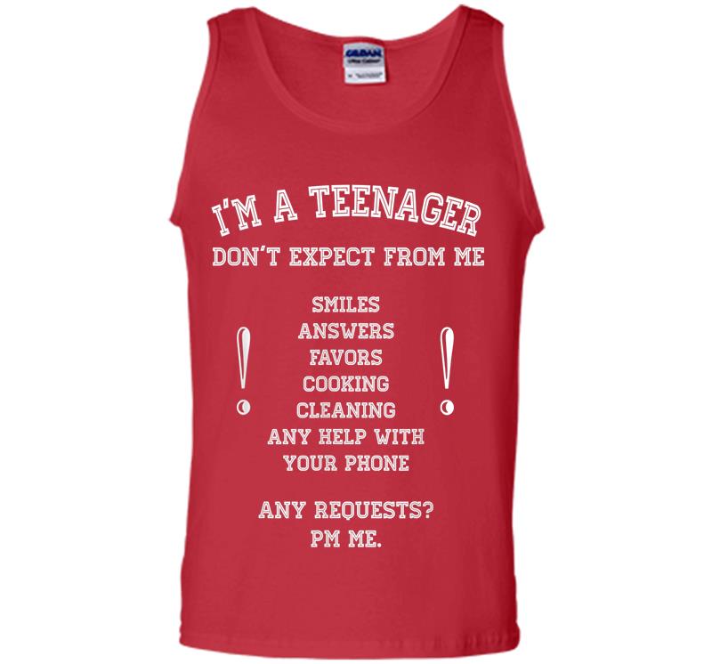 Inktee Store - I'M Official Nager Don'T Expect 13Th 14Th Birthday Funny Mens Tank Top Image
