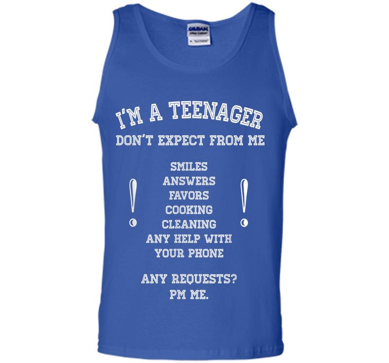 Inktee Store - I'M Official Nager Don'T Expect 13Th 14Th Birthday Funny Mens Tank Top Image