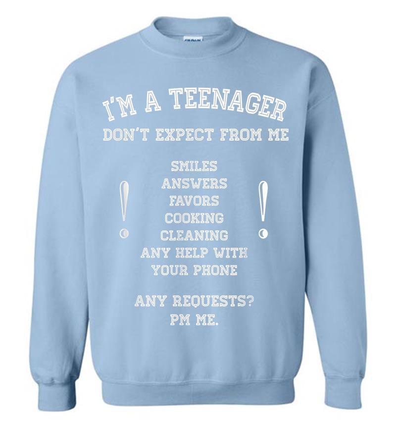 Inktee Store - I'M Official Nager Don'T Expect 13Th 14Th Birthday Funny Sweatshirt Image