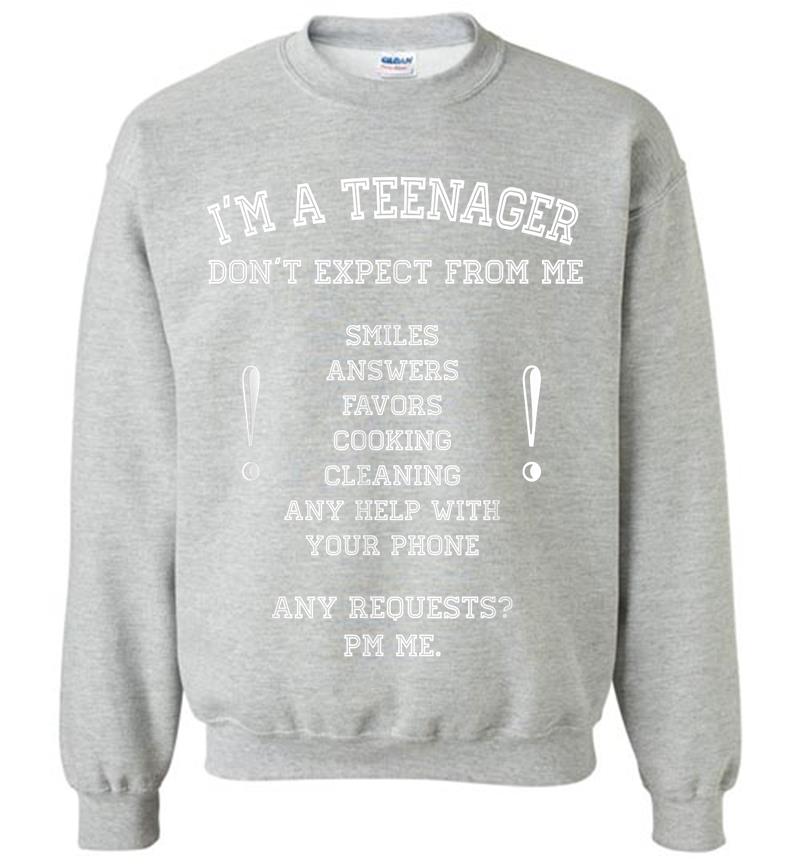 Inktee Store - I'M Official Nager Don'T Expect 13Th 14Th Birthday Funny Sweatshirt Image