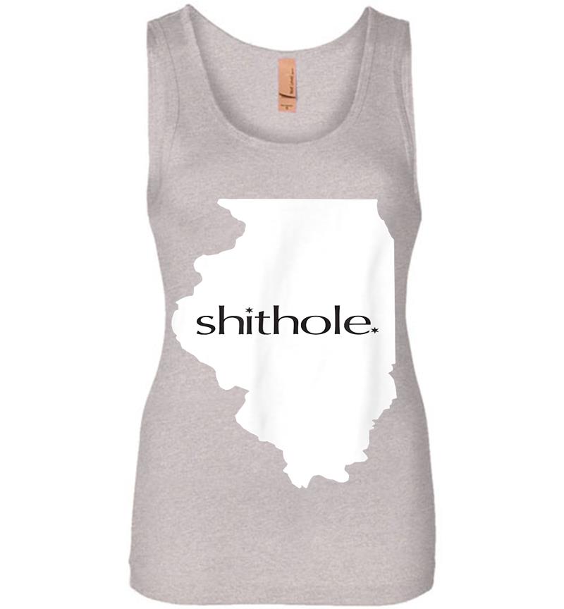 Inktee Store - Illinois Shithole - Official Shithole Gear Standard Womens Jersey Tank Top Image