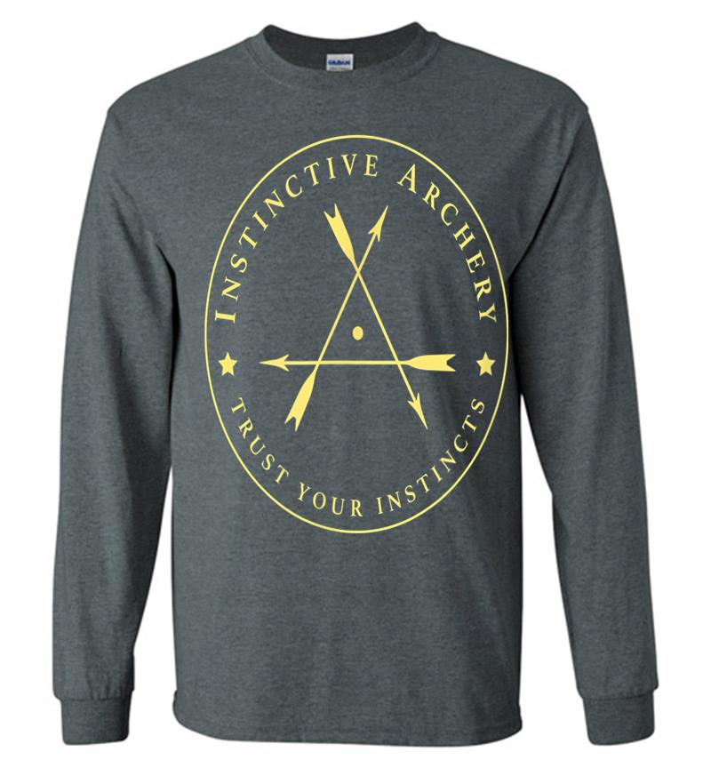 Inktee Store - Instinctive Archery - Official Gold Patch 2017 Long Sleeve T-Shirt Image