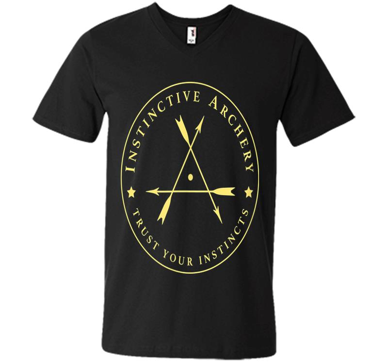 Instinctive Archery - Official Gold Patch 2017 V-neck T-shirt
