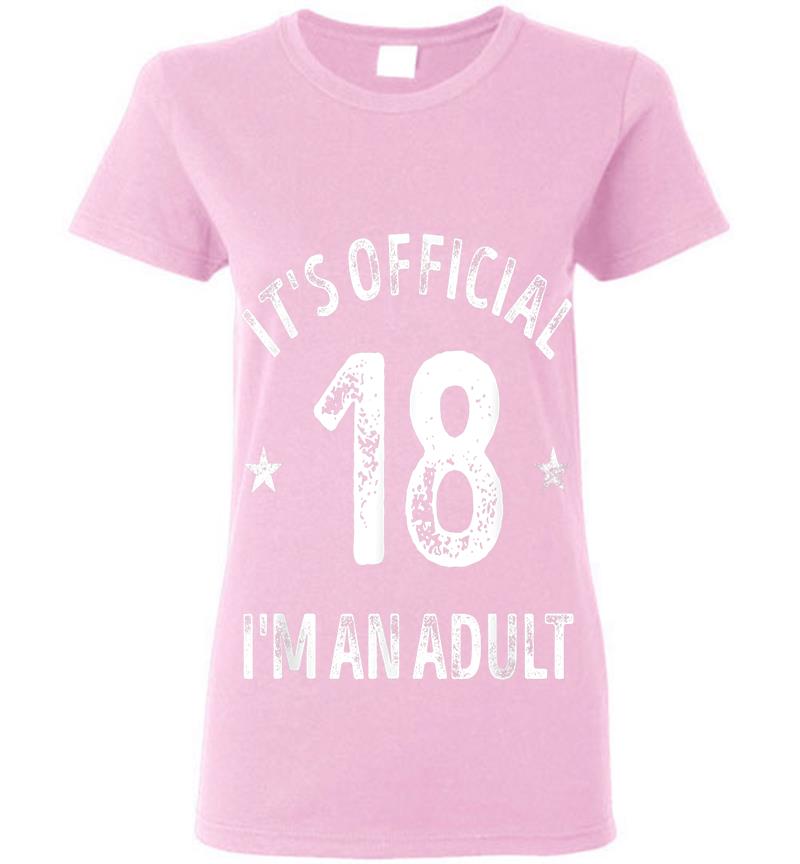Inktee Store - It'S Official 18 I'M An Adult Womens T-Shirt Image