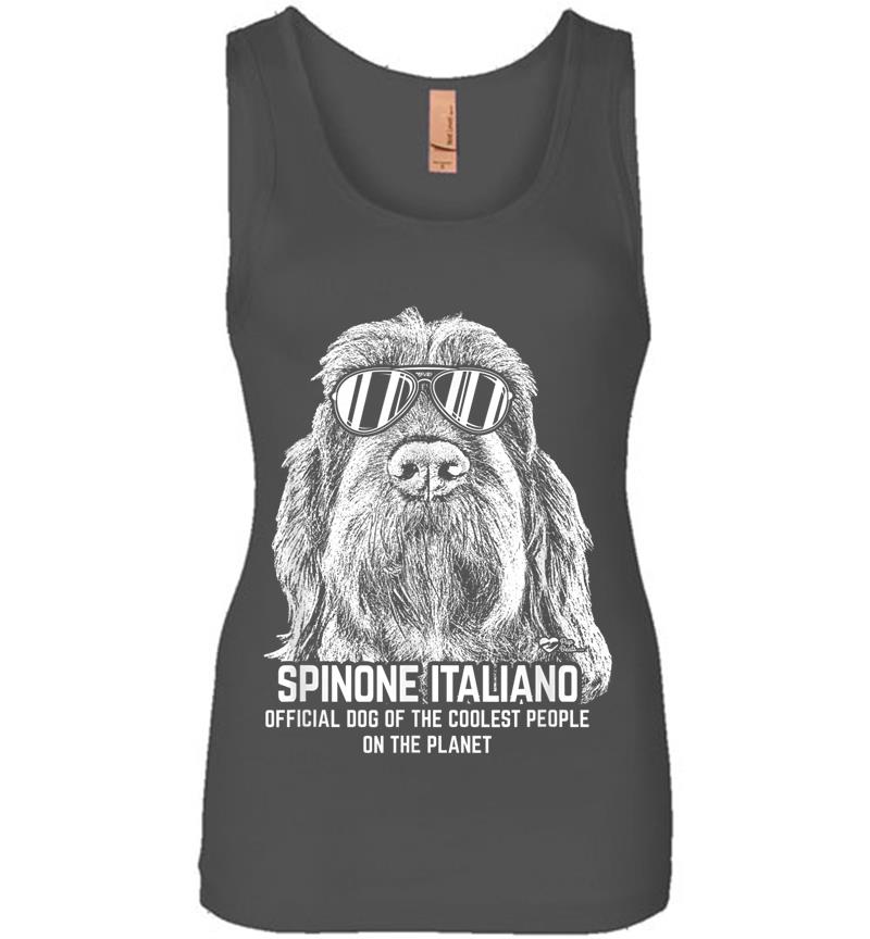 Inktee Store - Italian Spinone Official Dog Of The Coolest Womens Jersey Tank Top Image
