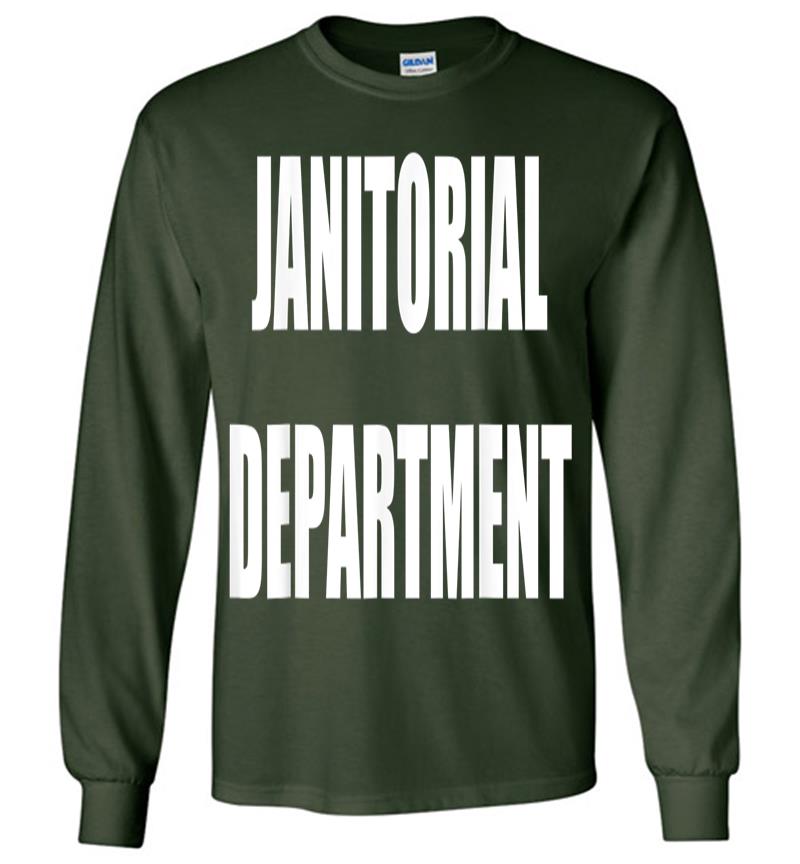 Inktee Store - Janitorial Departt Employees Official Uniform Work Long Sleeve T-Shirt Image