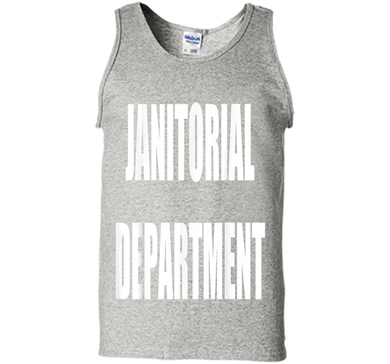 Janitorial Departt Employees Official Uniform Work Mens Tank Top