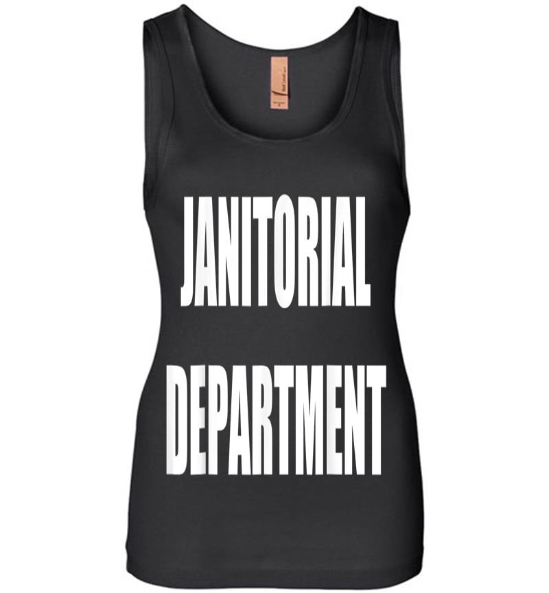 Janitorial Departt Employees Official Uniform Work Womens Jersey Tank Top