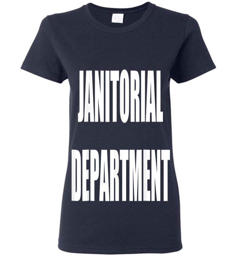 Inktee Store - Janitorial Departt Employees Official Uniform Work Womens T-Shirt Image