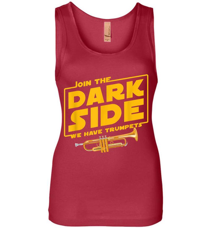 Inktee Store - Join The Dark Side Trumpet Player Women Jersey Tank Top Image