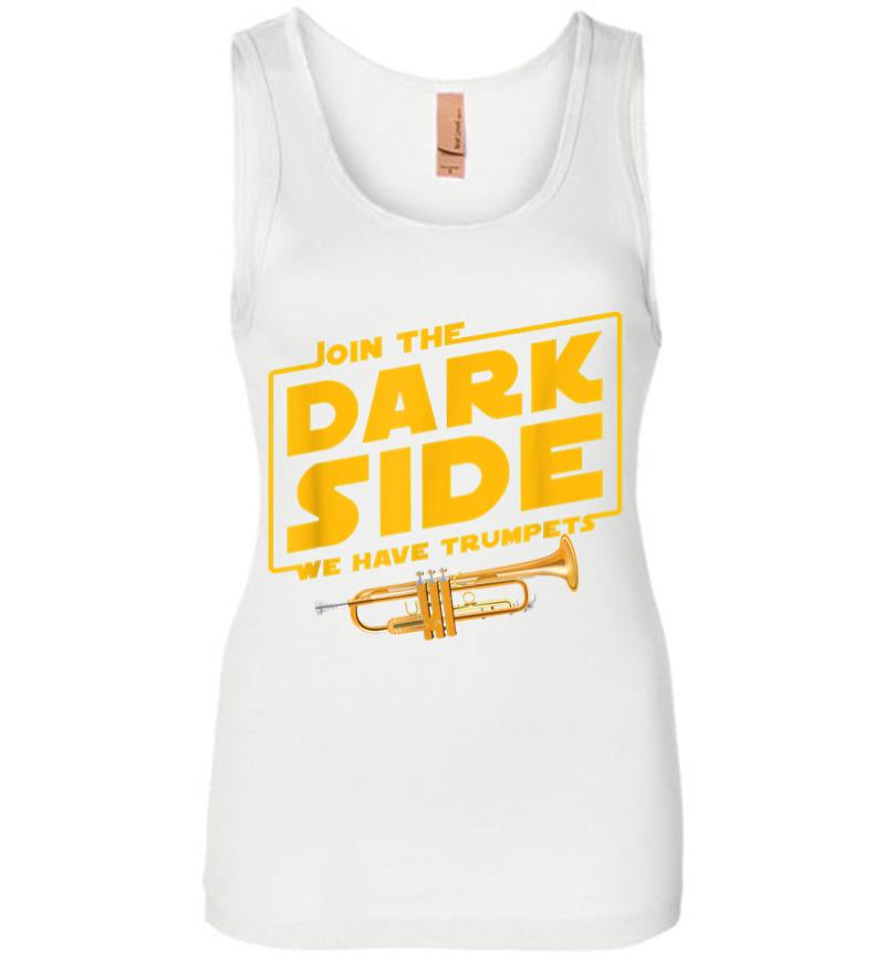 Inktee Store - Join The Dark Side Trumpet Player Women Jersey Tank Top Image