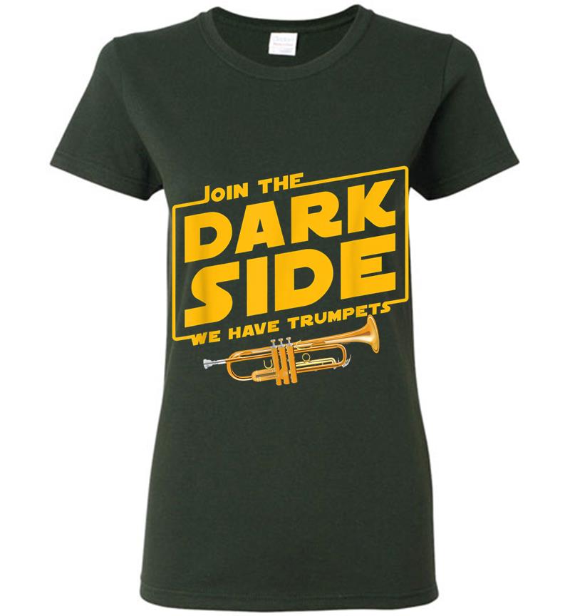 Inktee Store - Join The Dark Side Trumpet Player Women T-Shirt Image
