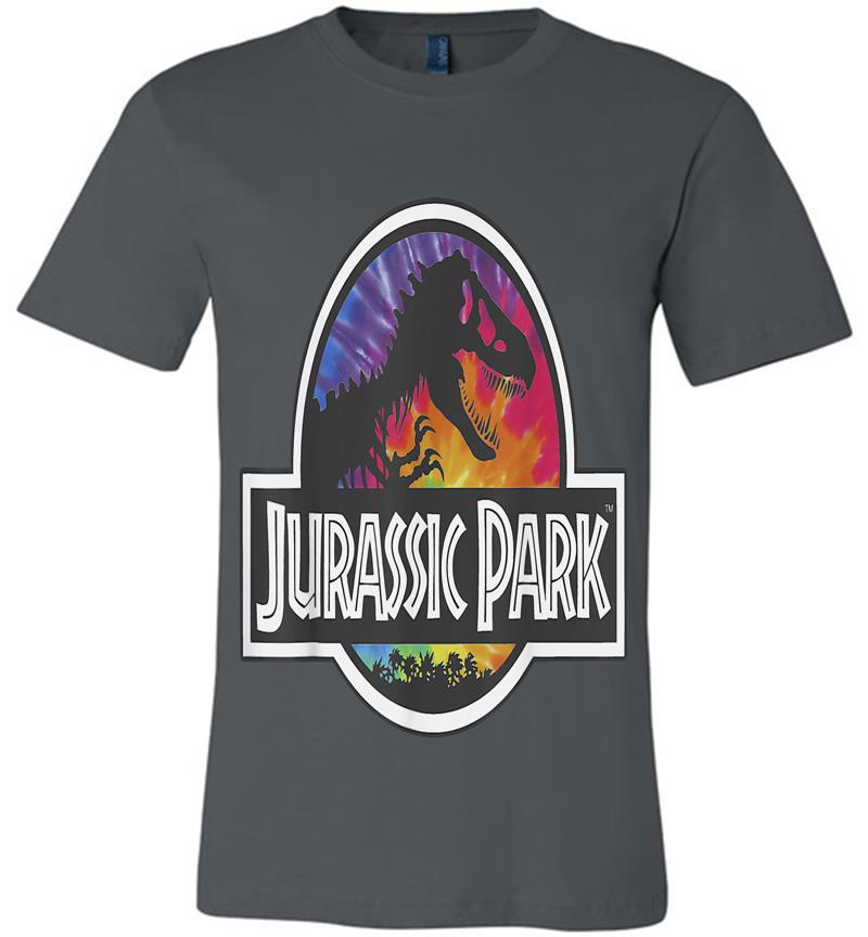Jurassic Park Classic Logo Tie Dye Graphic Premium T-shirt