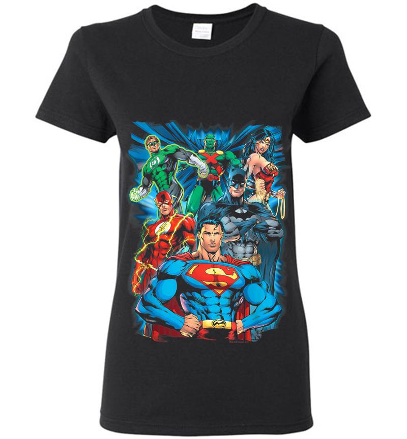 Justice League Justice Is Served Womens T-Shirt