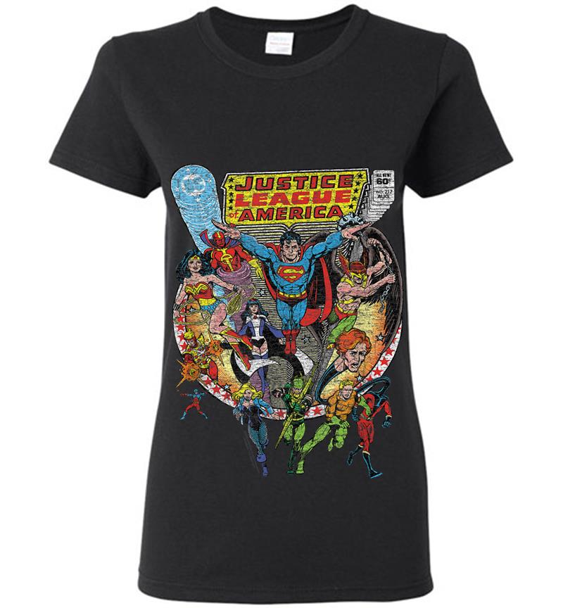 Justice League Team Up Womens T-Shirt