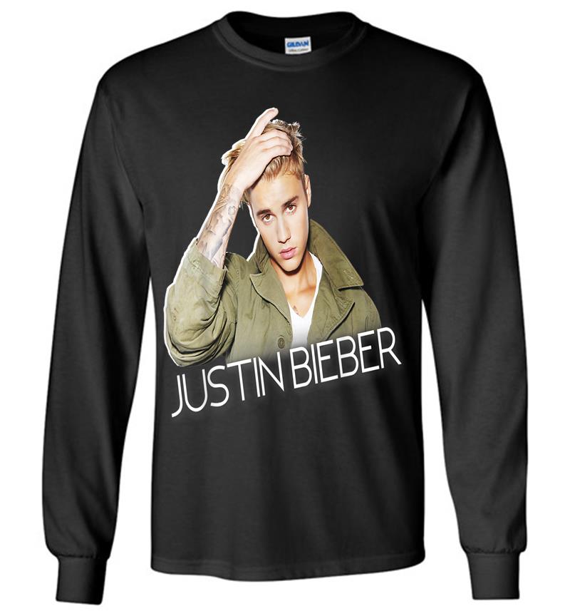 Justin Bieber Official Cut Out Jacket Long Sleeve T-shirt