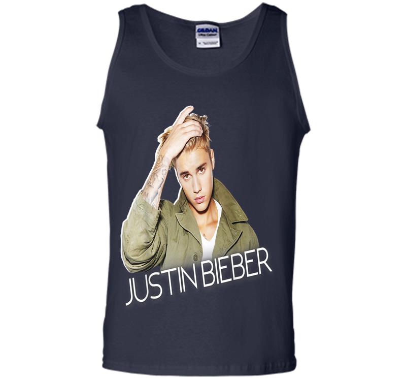 Inktee Store - Justin Bieber Official Cut Out Jacket Mens Tank Top Image